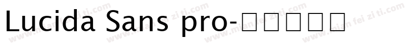 Lucida Sans pro字体转换